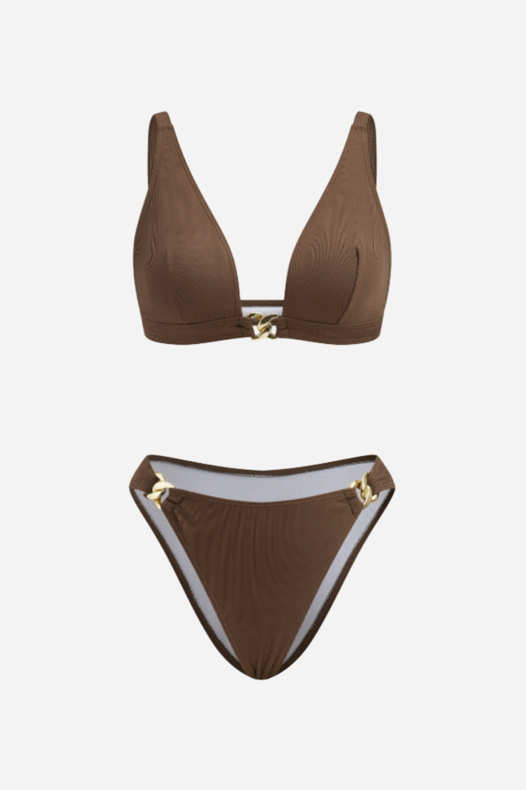 Elegant Brown Bikini