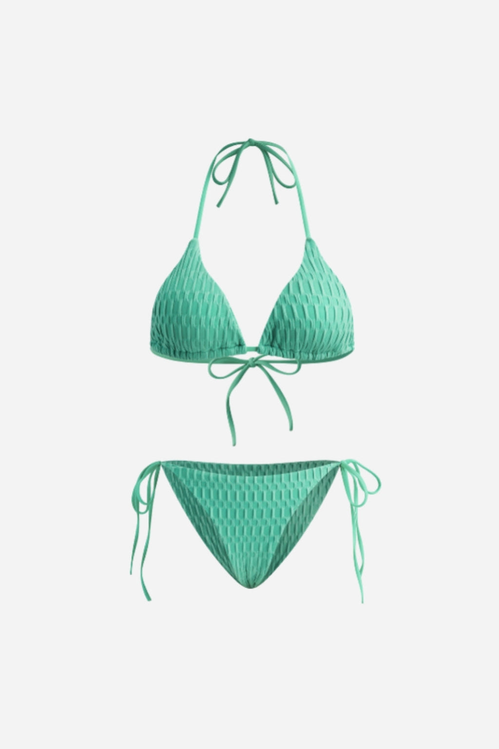 Textured Green Bikini