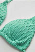 Textured Green Bikini