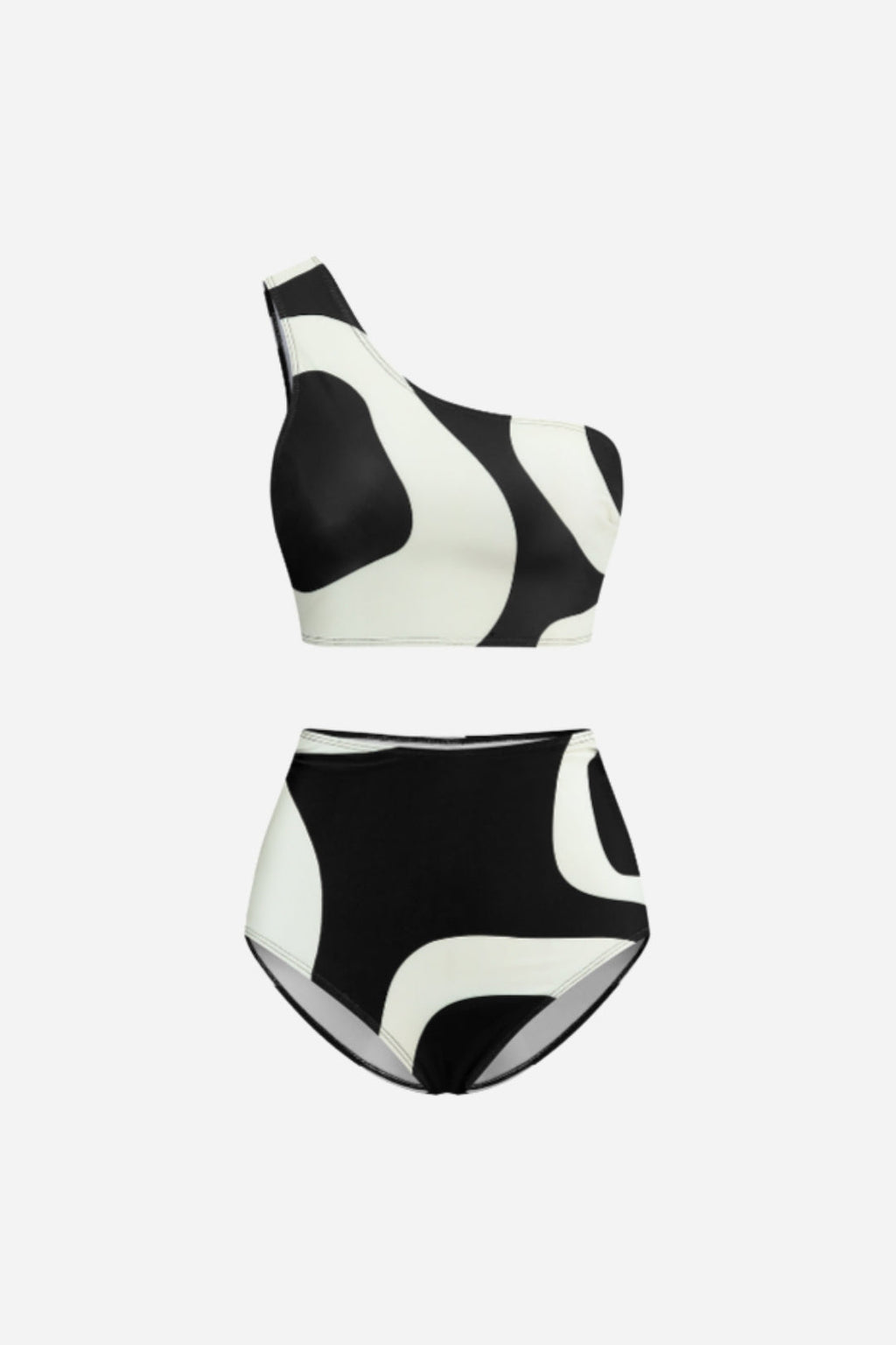 Bicolor Asymmetrical Bikini