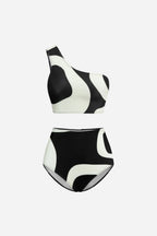 Bicolor Asymmetrical Bikini