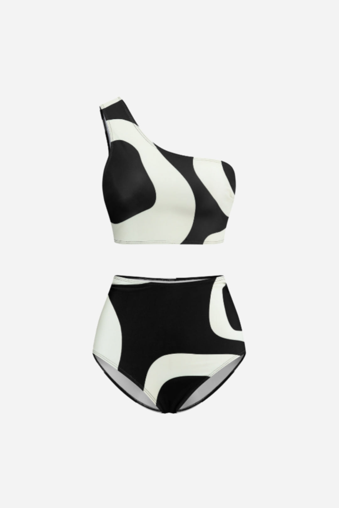 Bicolor Asymmetrical Bikini