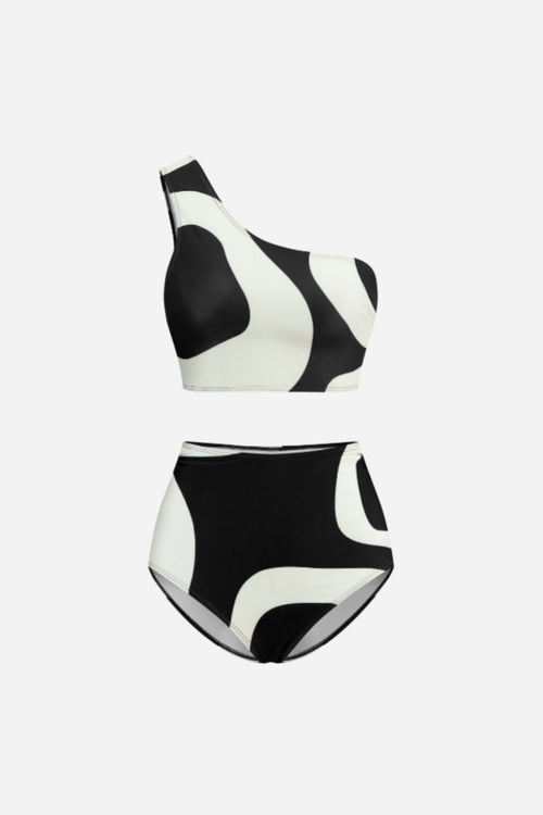 Bicolor Asymmetrical Bikini