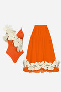 Floral Swimsuit & Sarong