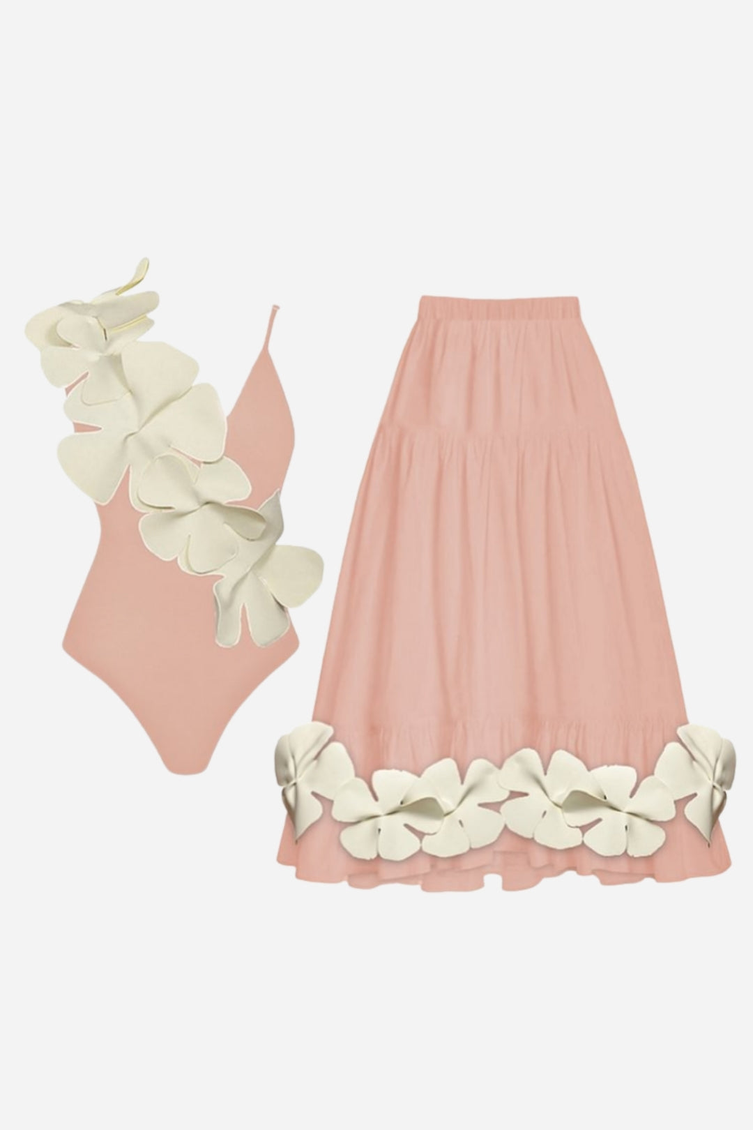 Floral Swimsuit & Sarong