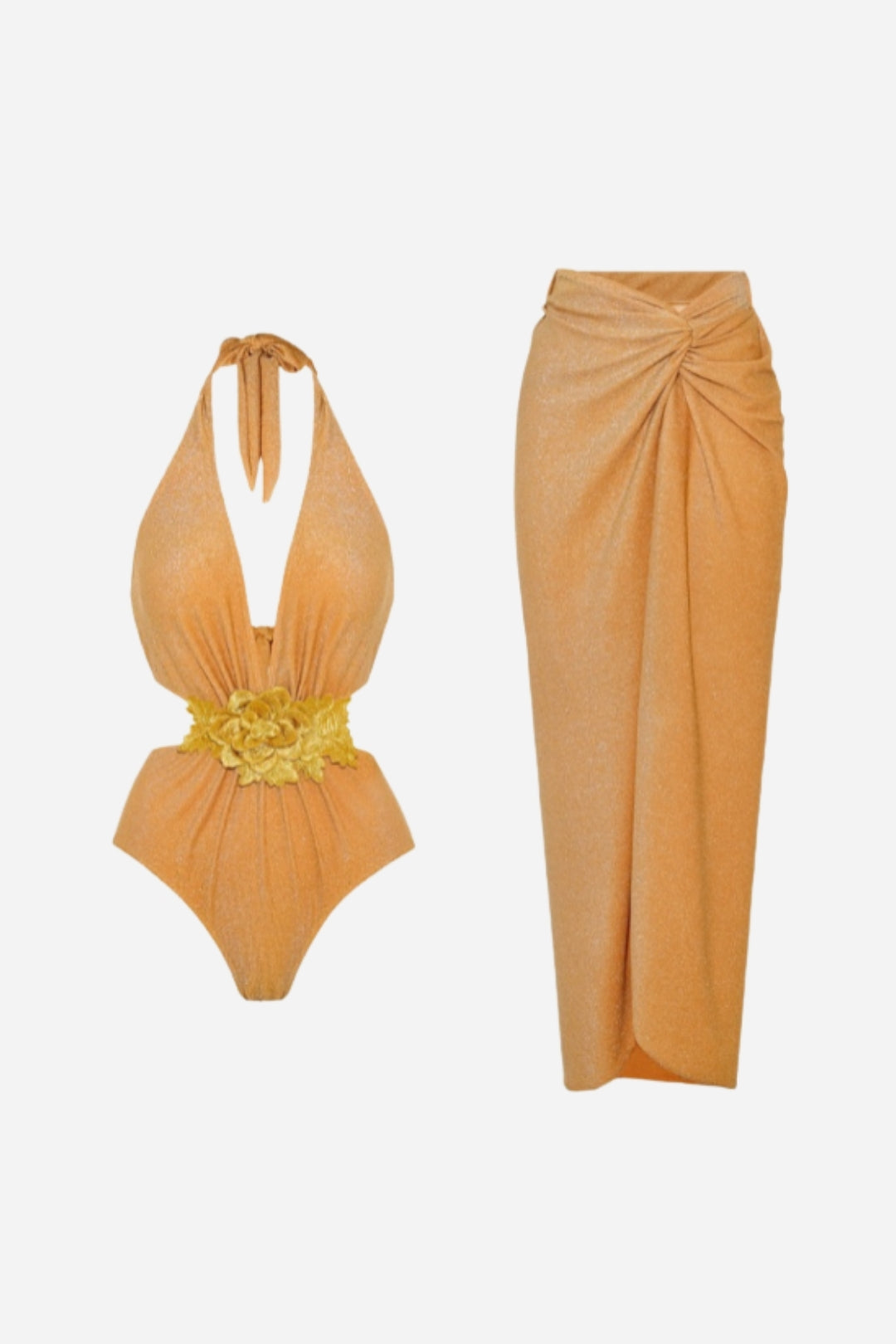 Gold Blossom Pareo Set