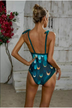 Green Scales Swimsuit & Pareo