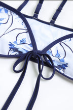 Printed Blue Bikini