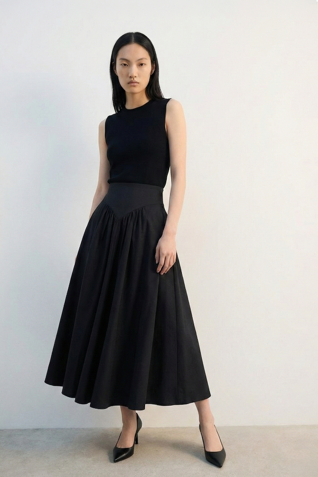 Bol Kesimli Maksi Etek