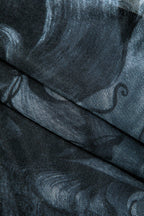 Baskılı File Mini Elbise 