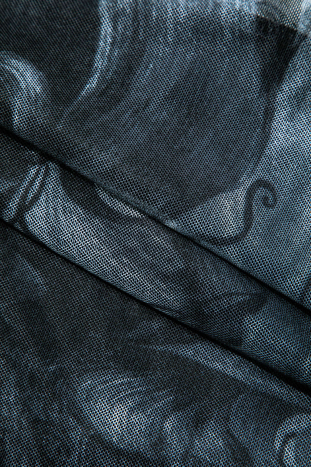 Baskılı File Mini Elbise 