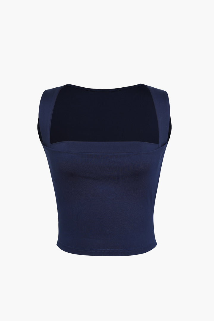 Square Neck Crop