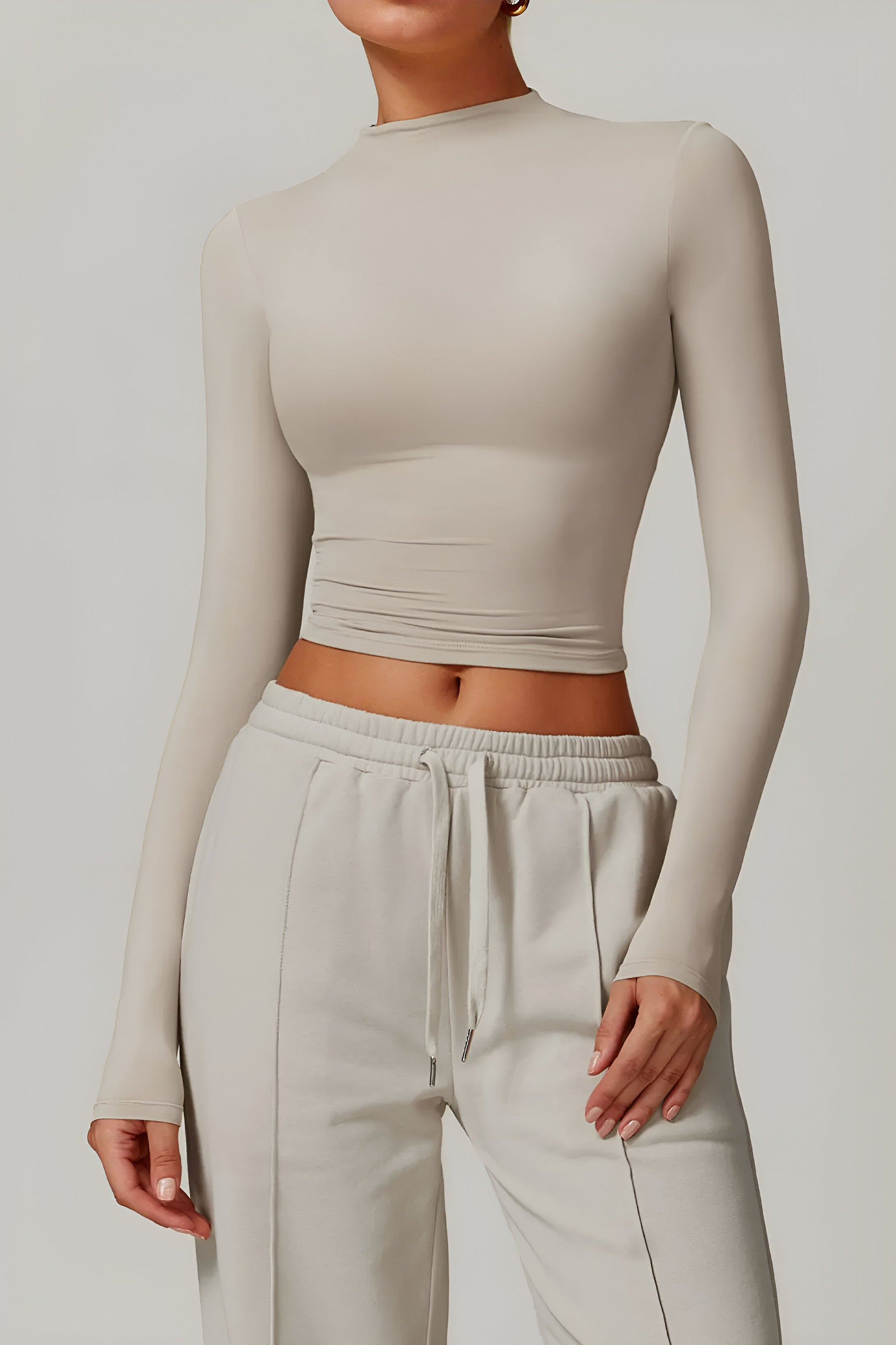 Rose Turtleneck Top – Sabbia