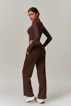 Rose Turtleneck Top – Cacao