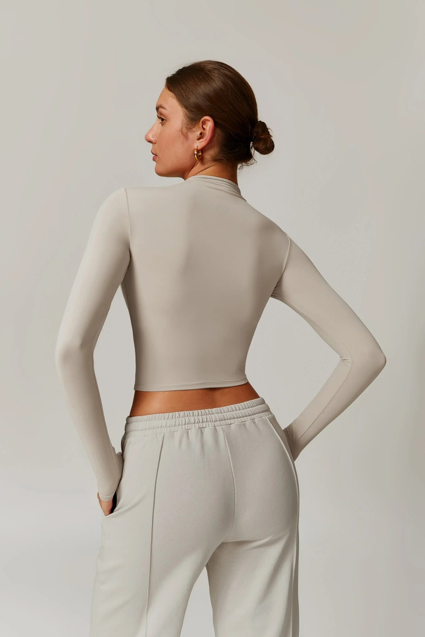 Rose Turtleneck Top – Sabbia