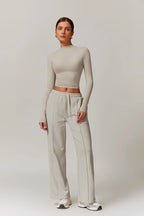 Rose Turtleneck Top – Sabbia