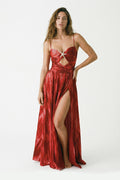 Crimson Riviera Pareo Set