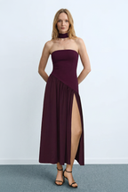 Asimetrik Askılı Elbise