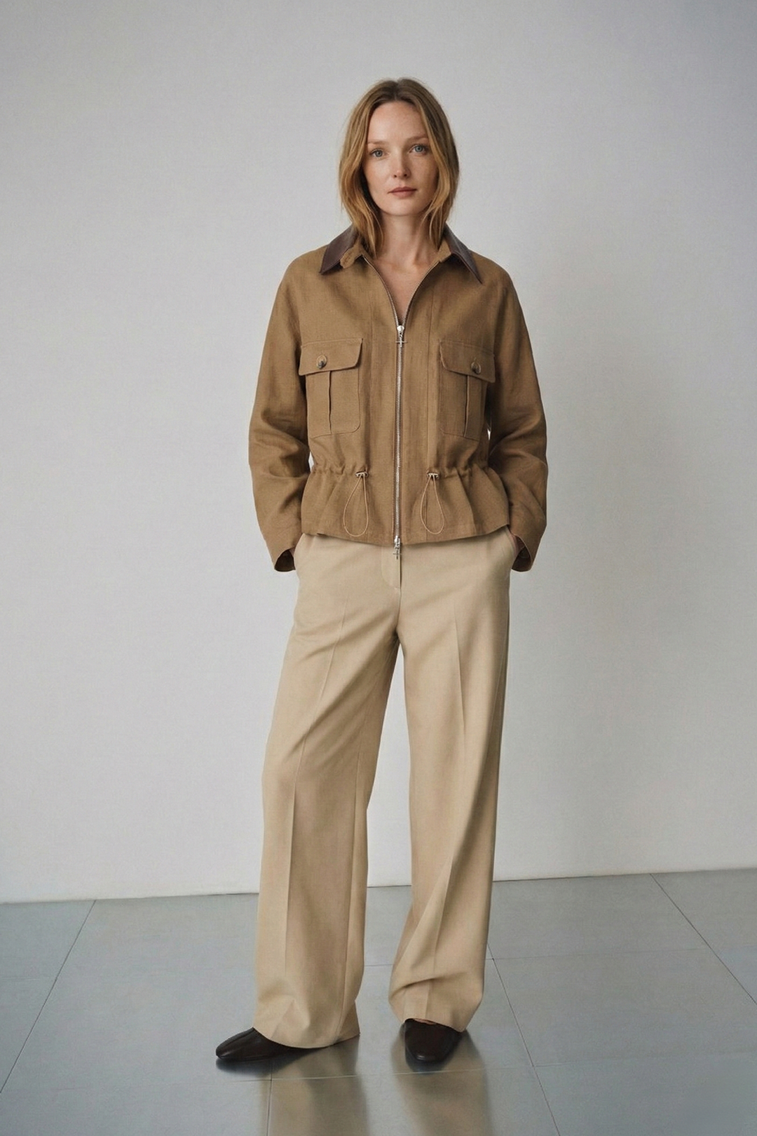 Fermuar Detaylı Ceket 