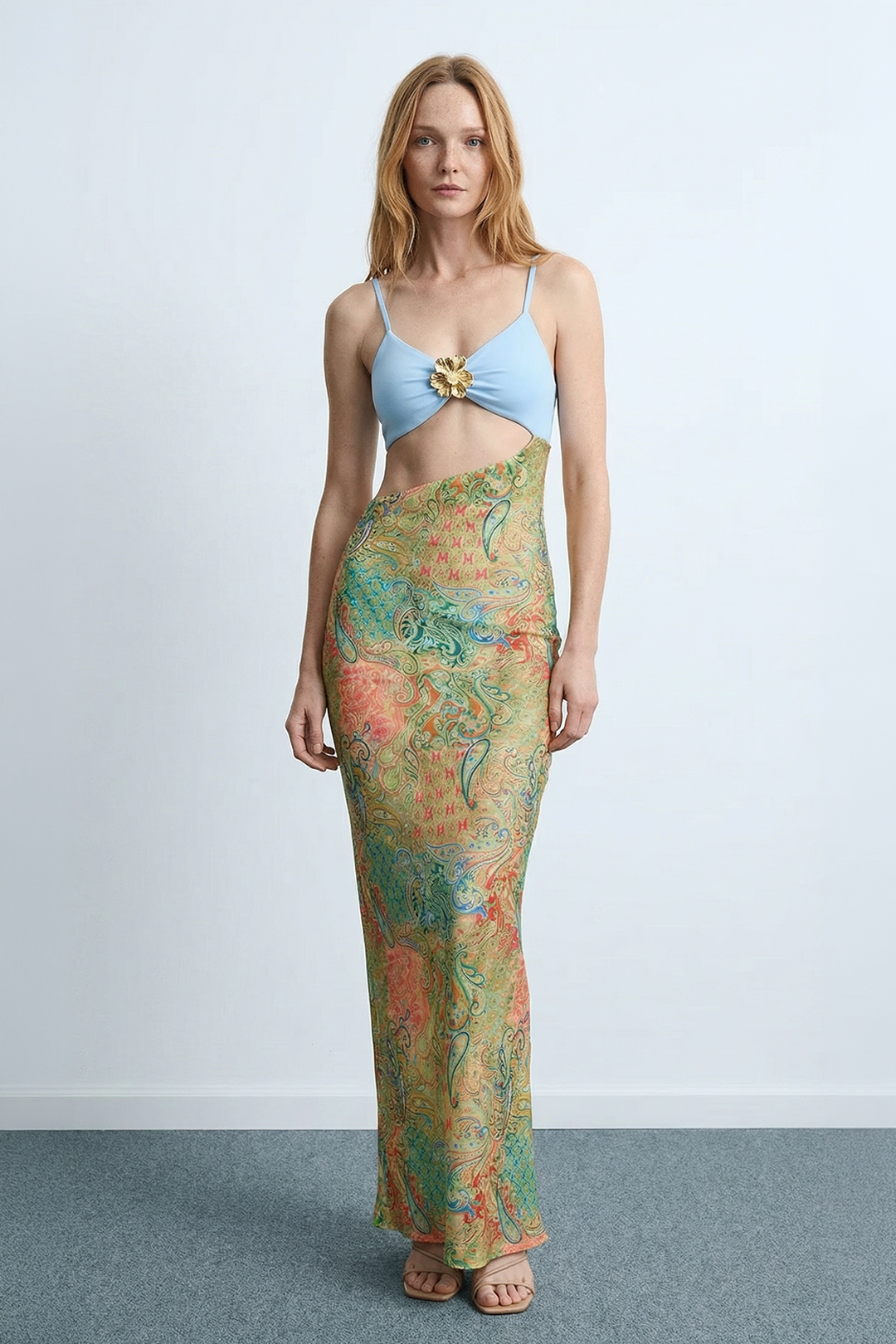 Baskılı Maxi Elbise