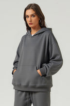 Jules Boxy Cropped Fleece Hoodie