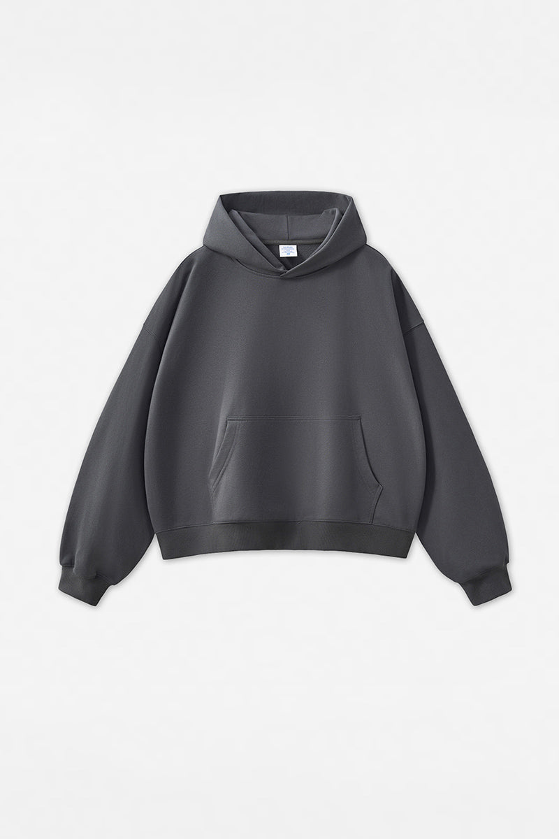 Jules Boxy Cropped Fleece Hoodie