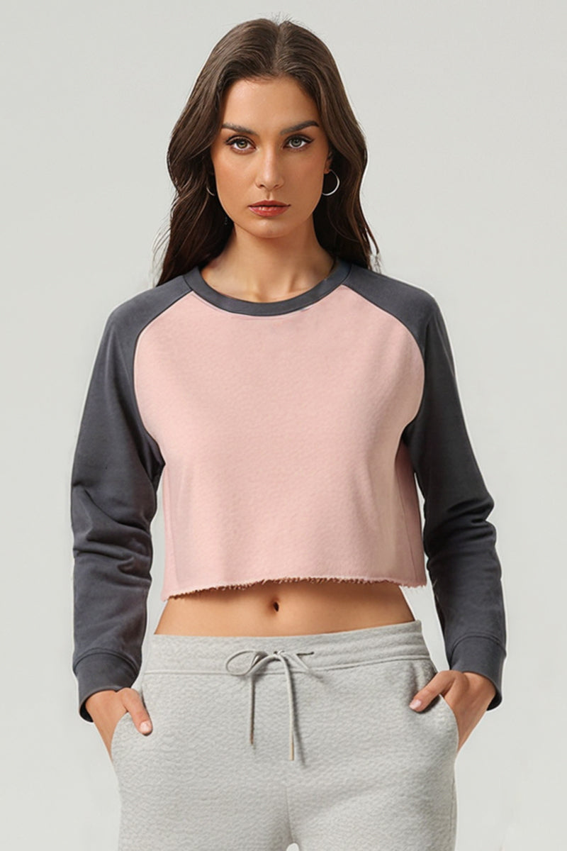 Bo Boxy Cropped Long Sleeve Top