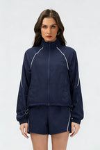 Women's quick-drying and breathable coat and shorts set