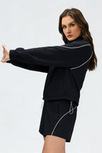 Women's quick-drying and breathable coat and shorts set