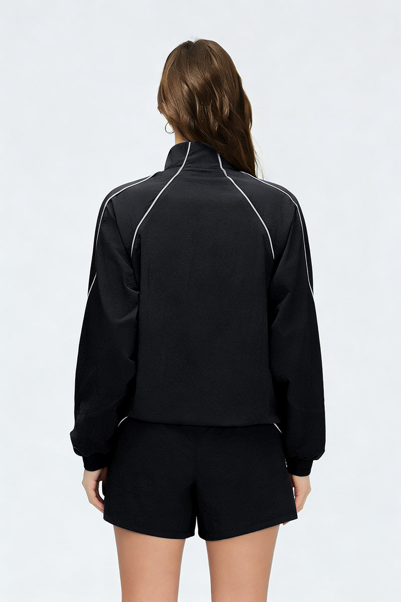 Women's quick-drying and breathable coat and shorts set