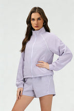 Women's quick-drying and breathable coat and shorts set