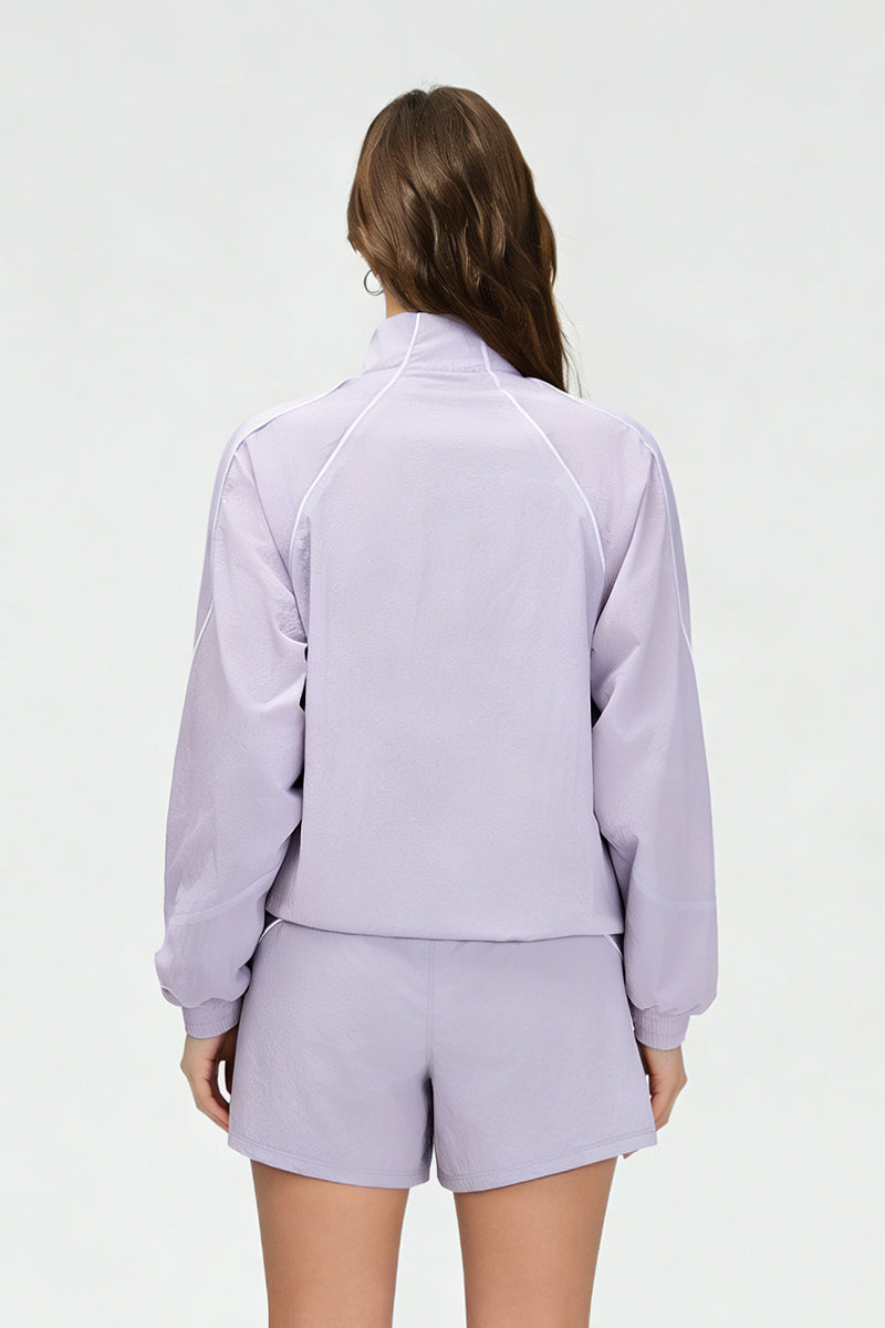 Women's quick-drying and breathable coat and shorts set