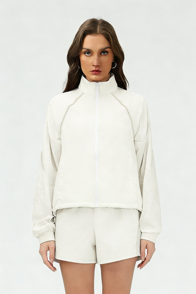 Women's quick-drying and breathable coat and shorts set