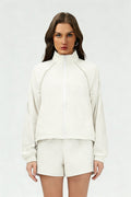 Women's quick-drying and breathable coat and shorts set