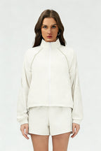 Women's quick-drying and breathable coat and shorts set