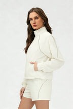 Women's quick-drying and breathable coat and shorts set
