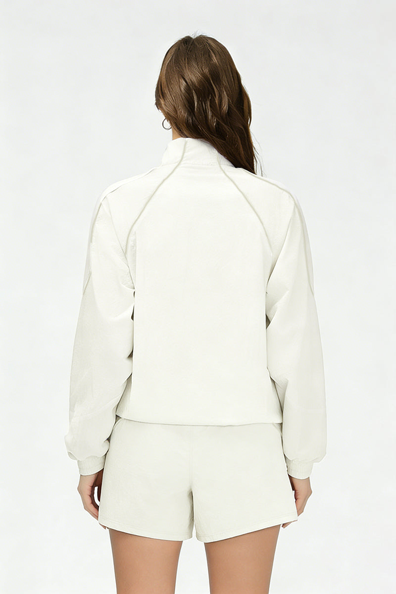 Women's quick-drying and breathable coat and shorts set