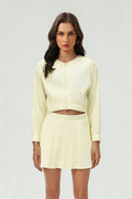 Coco Cropped Zip Jacket & Skort Set
