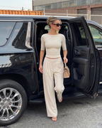 Nola Straight Leg Pant — Panna
