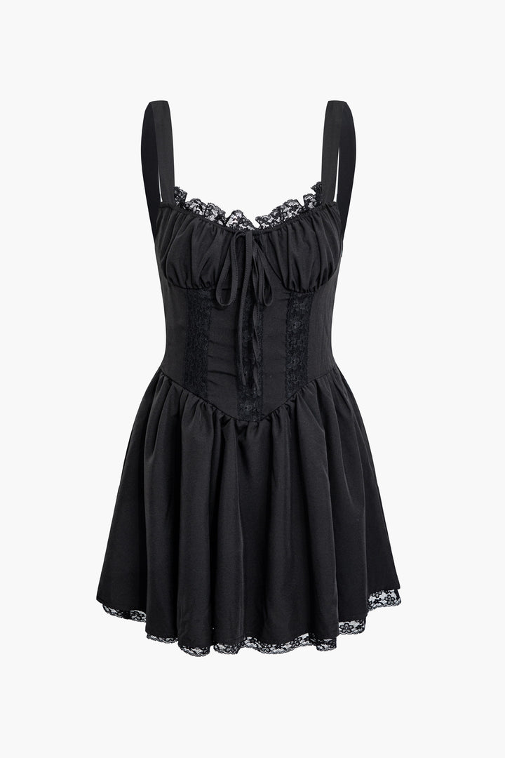 Braided Eyelet Mini Dress