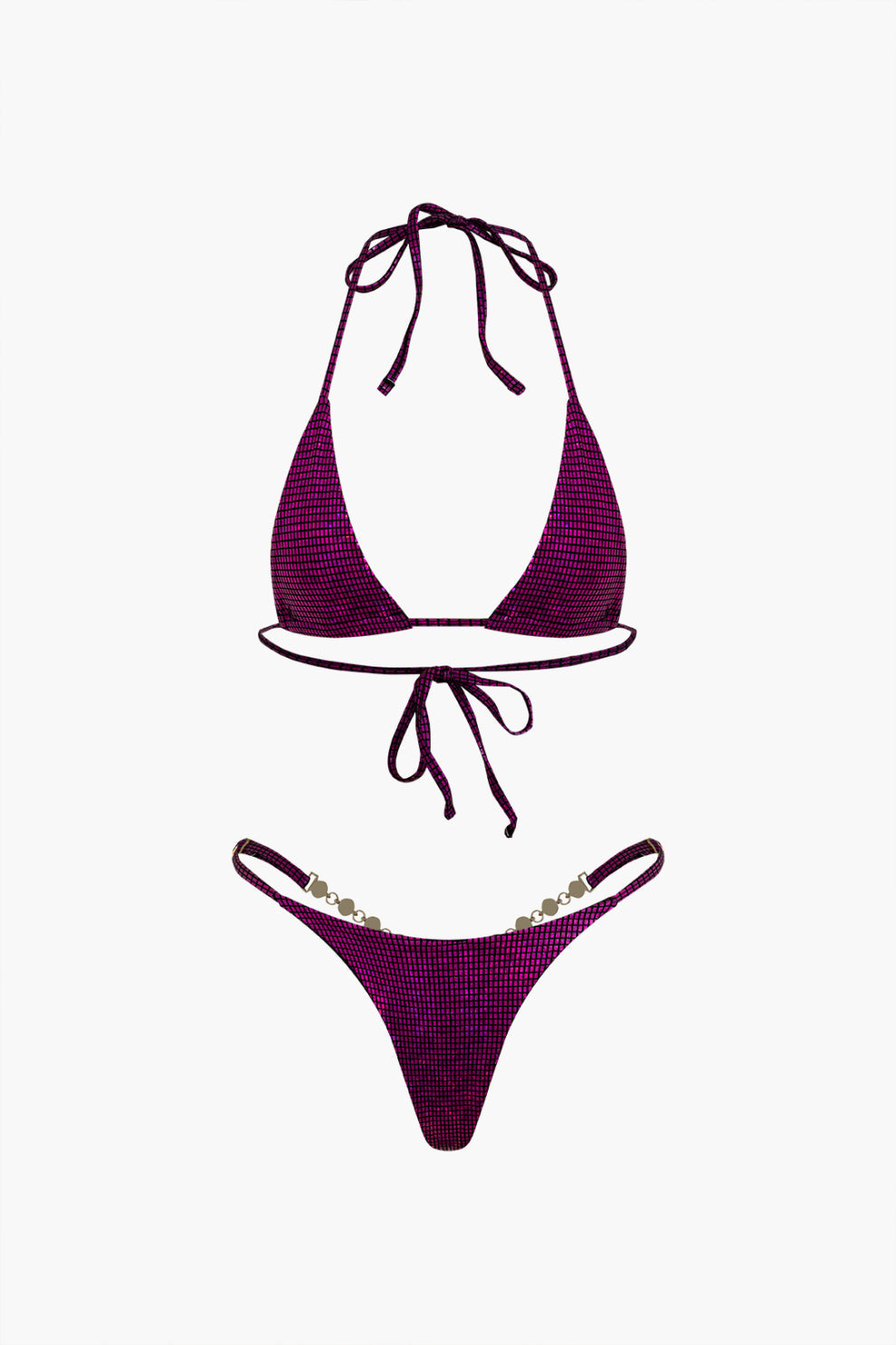 Dokulu Üçgen Bikini Takımı 