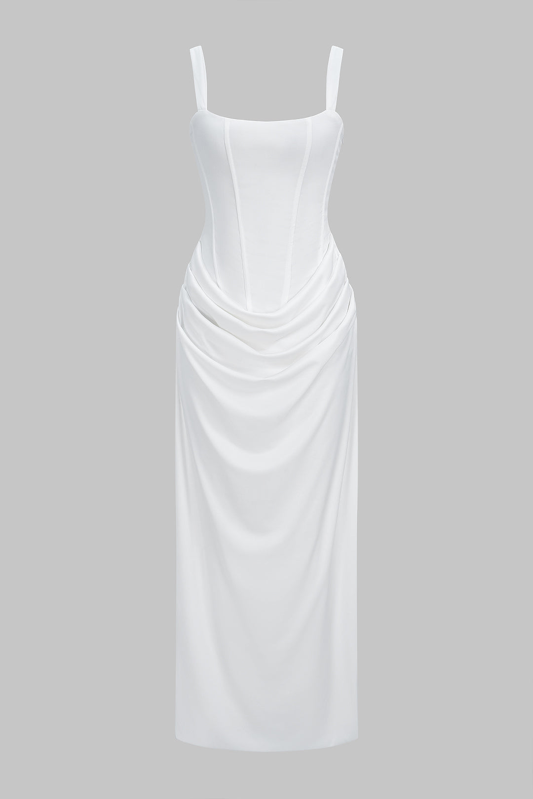 Büzgülü Midi Elbise