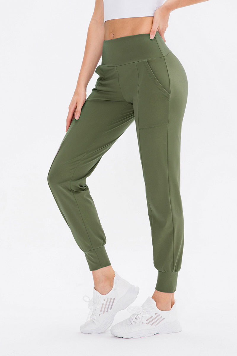 High-Waist Tapered Joggers