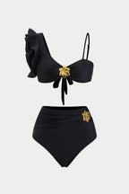 Black Bikini with Gold Detail