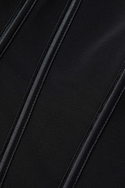 V-Hem Tie Back Corset Corset Crop