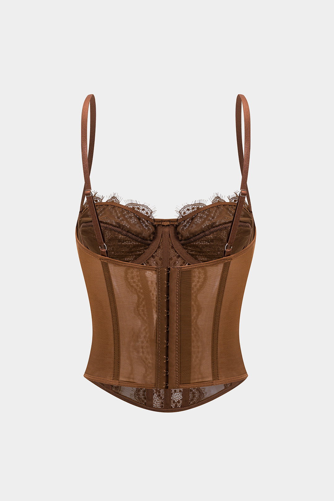 Sheer Bustier Corset Cami Crop