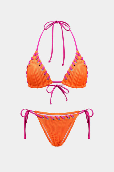 Tie-Up Bikini Set