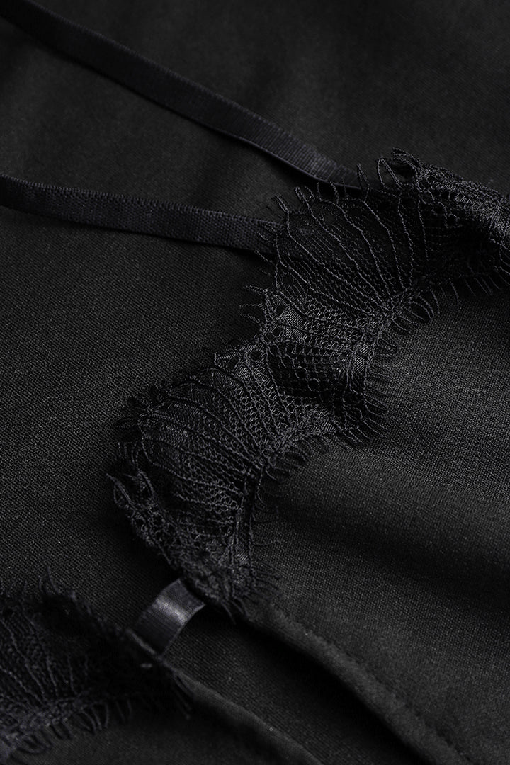 Dantel Detaylı Mini Elbise 