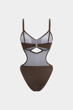 Mocha Cut-Out Swimsuit