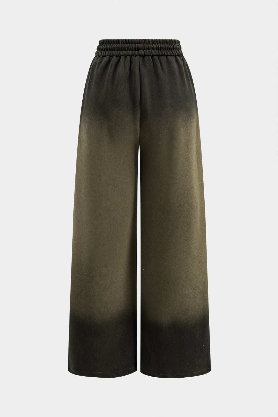 Ruched Drawstring Wide Leg Pantolon